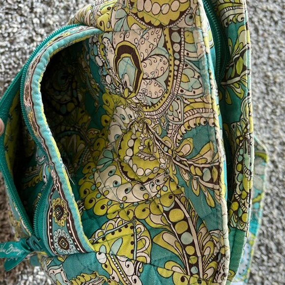 Y2K Vera Bradley Crossbody Bag with Blue And Yellow Paisley Boho Print - Picture 5 of 8